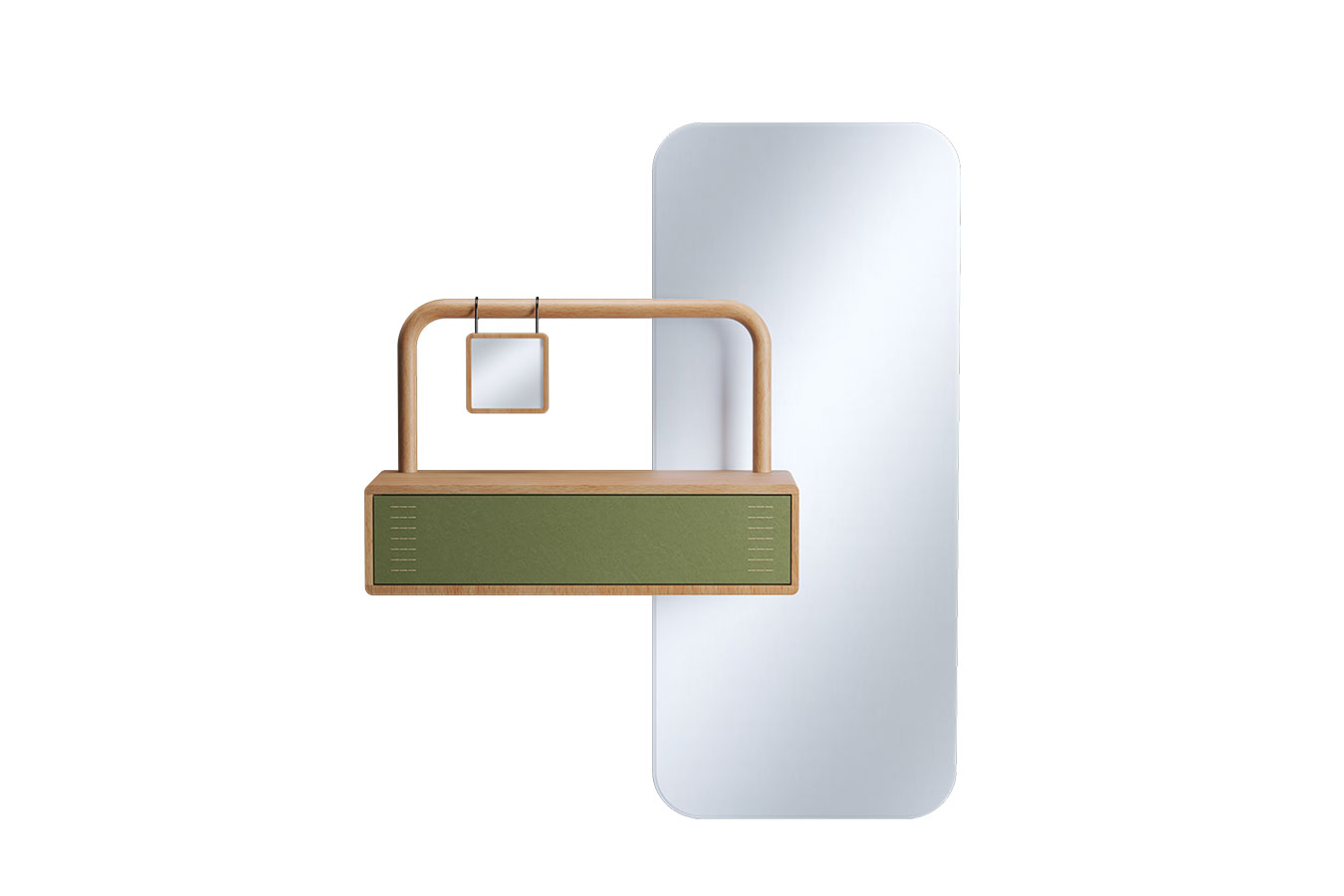 میز آرایش هور بدون نور راش