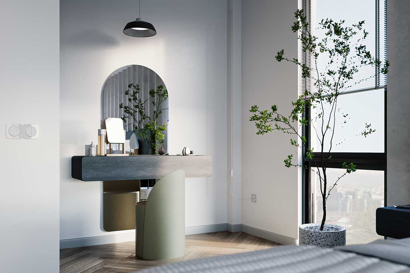 تخت خواب بزرگسال کامپکت دامون / بلوط