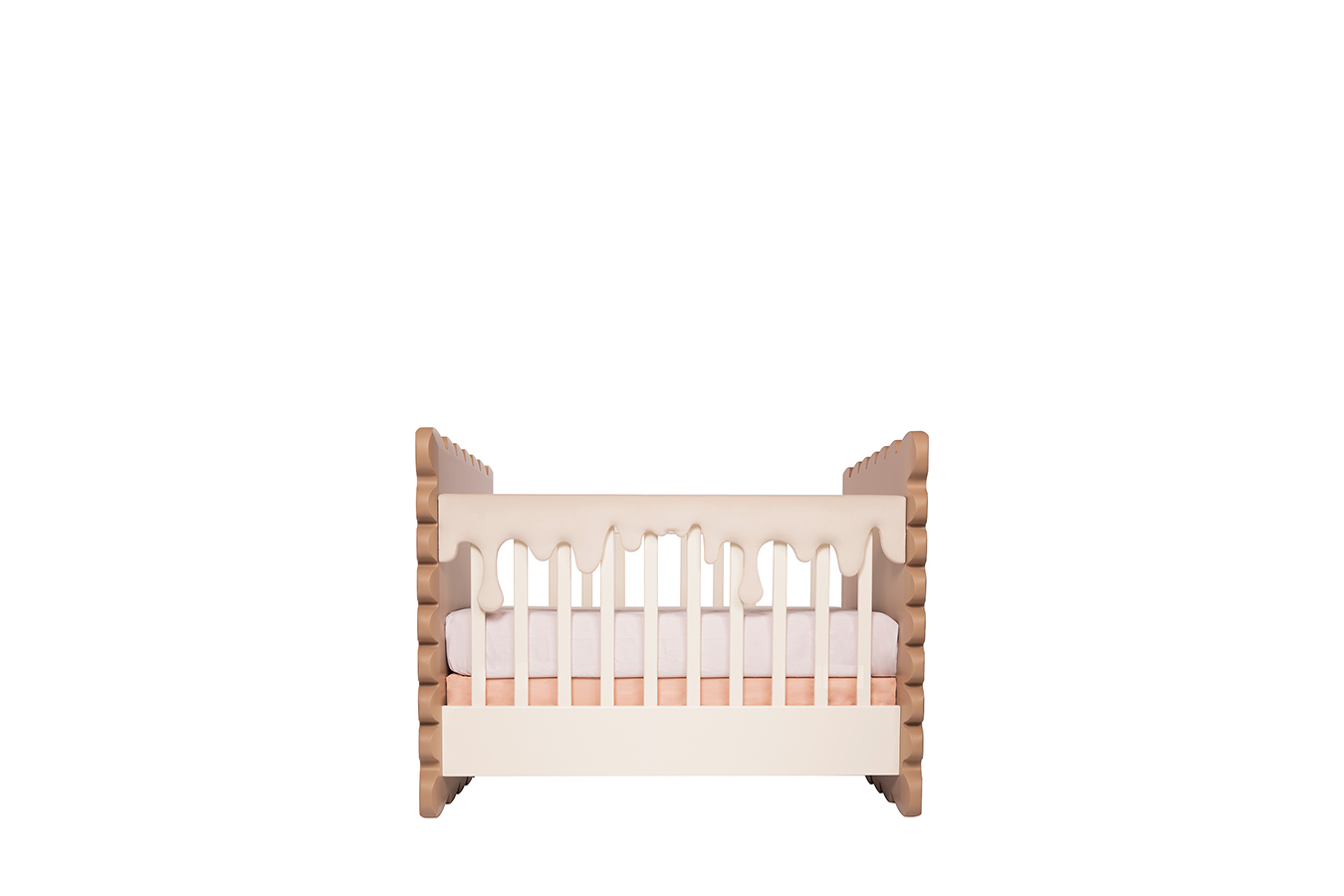 تخت نوزاد بدون آسانسور 1 طرف لمسه بیسکوییت 