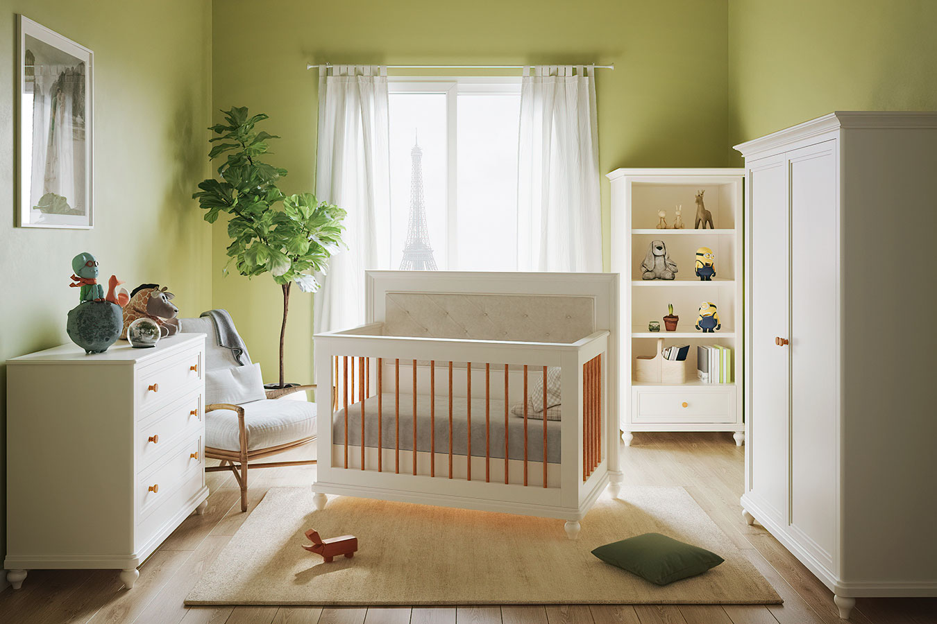 تخت خواب نوزاد بدون آسانسور جورجیا