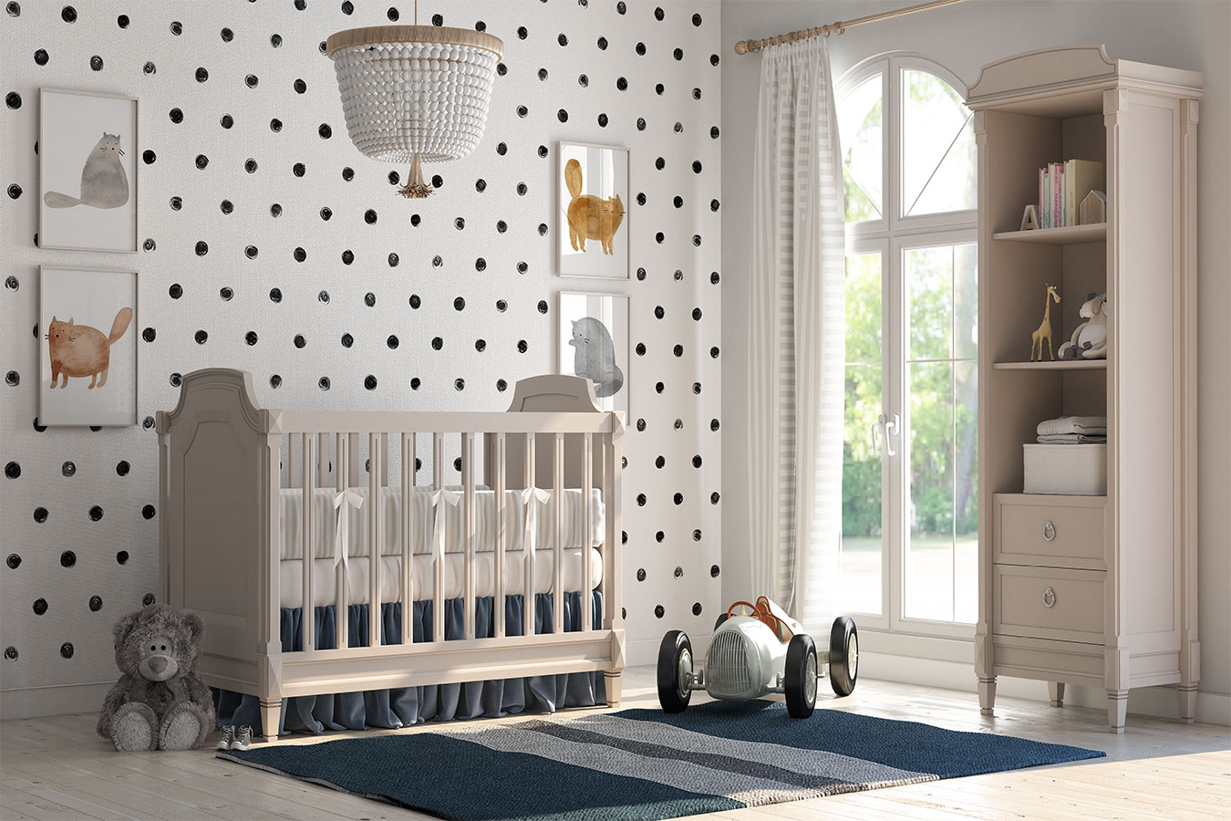 تخت خواب نوزاد آسانسوری الینو