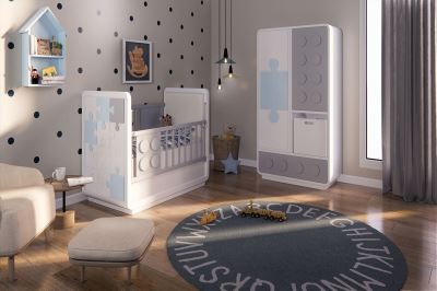 تخت خواب نوزادی آسانسوری پازل